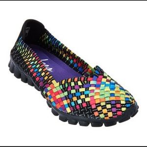 rainbow skechers memory foam